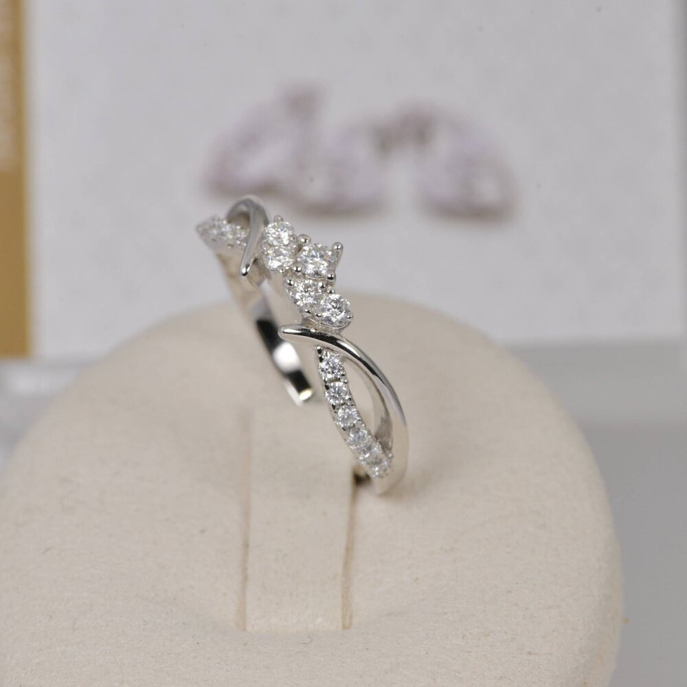 Certified Moissanite Ring Guard Enhancer Band Ring 925 - Picture 4 of 16